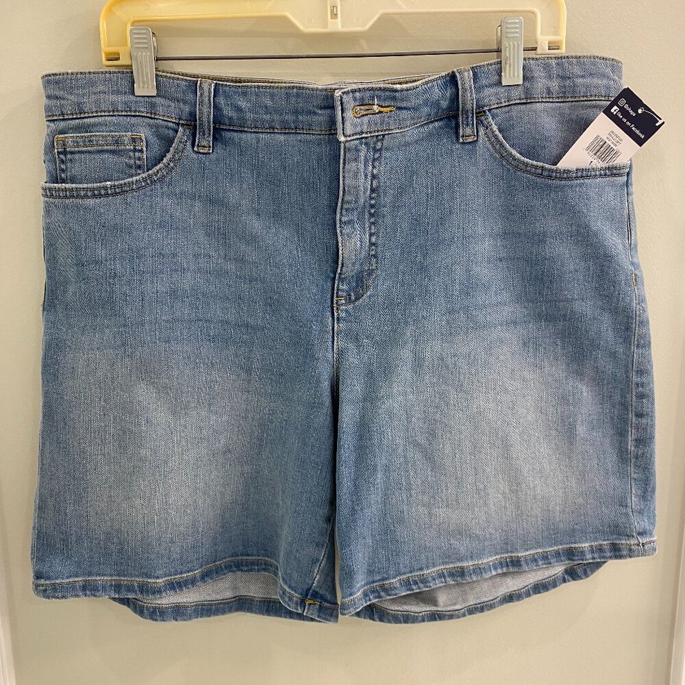 Chaps Denim Shorts, Size 14, New With Tag
